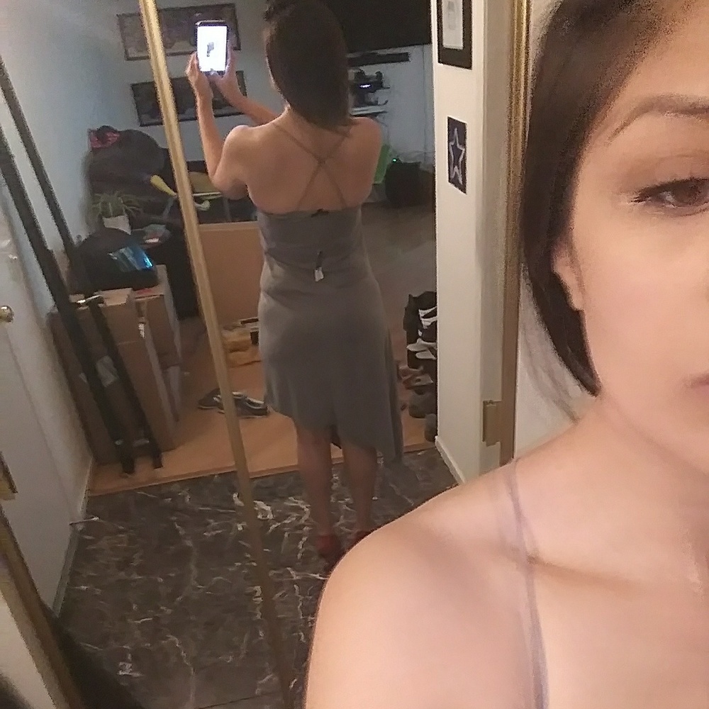 TOPSHOP- NWT grey dress [0348] - Picture 8 of 9